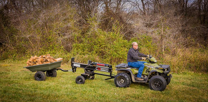 Swisher Log Splitter Accessories Bundle | 4-Way Wedge 18840, Firewood Cradle 21800, "H" Beam Log Cradles 16277, 34 Ton Hitch Mount Kit 21207, 22/28 Ton Hitch Mount Kit 21200 | High-Grade Steel