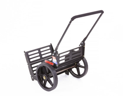 Swisher Eagle & Flag Fire Pit and Firewood Utility Cart | Fire Pit 32" L x 30" W x 15" H | Firewood Cart 24" W x 26" L x 39" H | Heavy Duty Steel | 200 lb Capacity