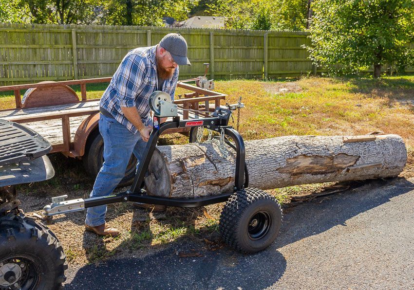 Swisher ATV Log Skidder | Model 22020 | 1200 lb Capacity | 18" Tires | 2" Ball Coupler | Horsepower 15 To 20 HP | For ATV & UTV