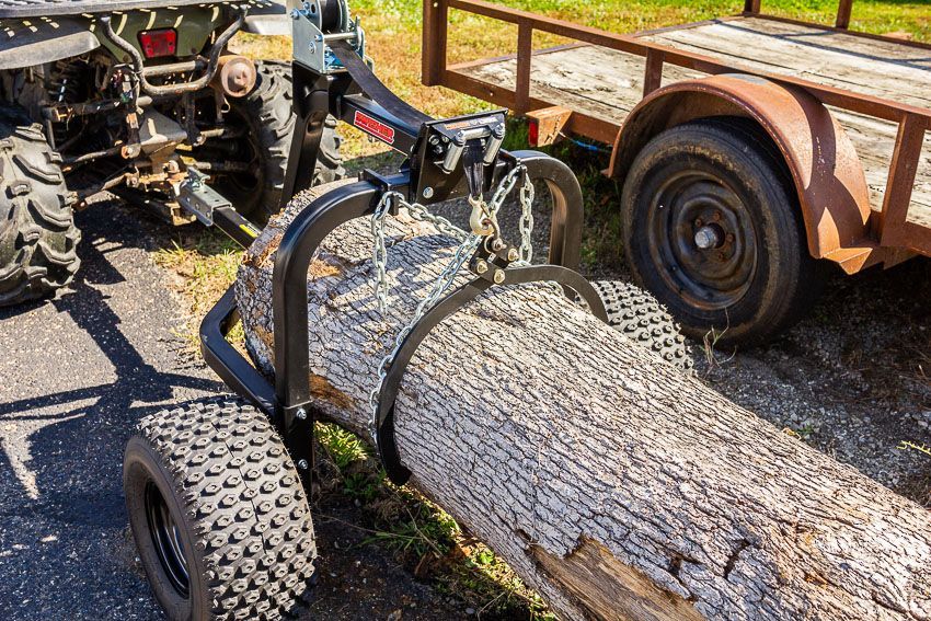 Swisher ATV Log Skidder | Model 22020 | 1200 lb Capacity | 18" Tires | 2" Ball Coupler | Horsepower 15 To 20 HP | For ATV & UTV