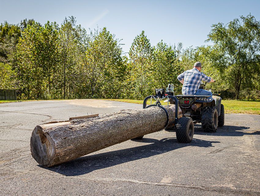 Swisher ATV Log Skidder | Model 22020 | 1200 lb Capacity | 18" Tires | 2" Ball Coupler | Horsepower 15 To 20 HP | For ATV & UTV