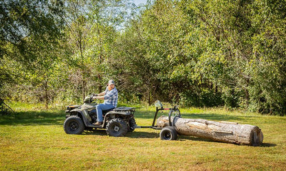 Swisher ATV Log Skidder | Model 22020 | 1200 lb Capacity | 18" Tires | 2" Ball Coupler | Horsepower 15 To 20 HP | For ATV & UTV