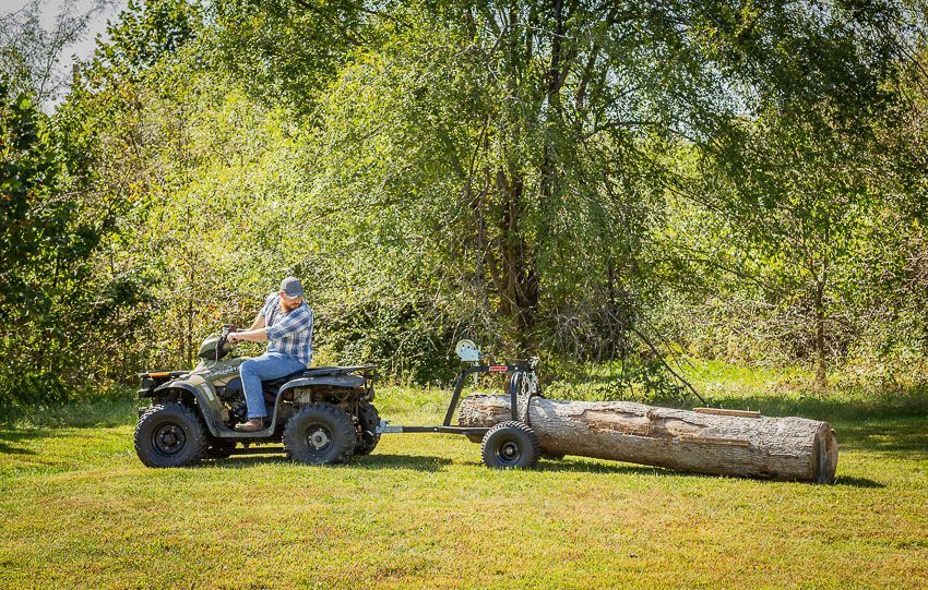 Swisher ATV Log Skidder | Model 22020 | 1200 lb Capacity | 18" Tires | 2" Ball Coupler | Horsepower 15 To 20 HP | For ATV & UTV