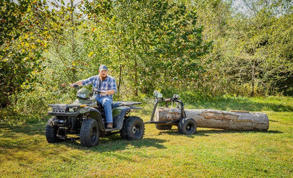 Swisher ATV Log Skidder | Model 22020 | 1200 lb Capacity | 18" Tires | 2" Ball Coupler | Horsepower 15 To 20 HP | For ATV & UTV