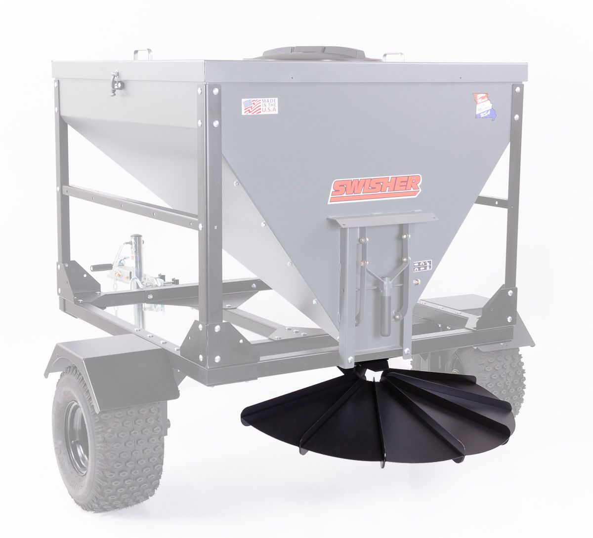 Swisher Hobby Farm Pro Drop Feeder | Model 21500 | 20 CuFt Capacity | 1,000 lb. Max Weight | Horsepower 10 To 20 HP | For ATV, UTV, Tractor, & Lawn Mower