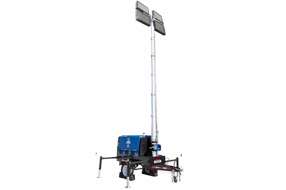 Larson Electronics 20kW Generator - Water Cooled Diesel Engine - 25' Telescoping Tower - (4) LED Lamps - 50 Gal Tank