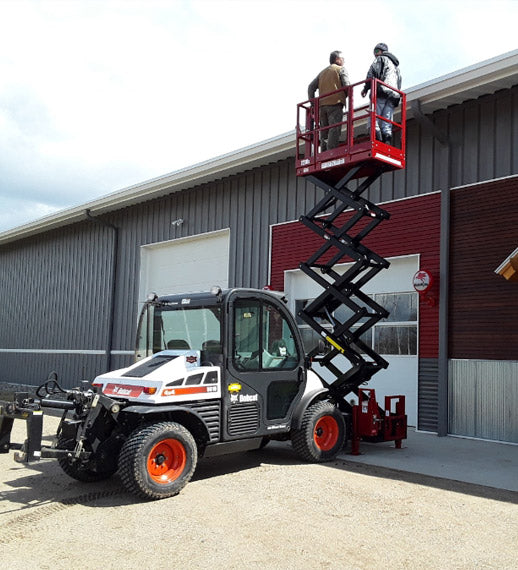 Skid‑Lift Hydraulic Scissor Lift Attachments | Model 1805S | Working Height 24' | 10-15 GPM | For Skid Steers