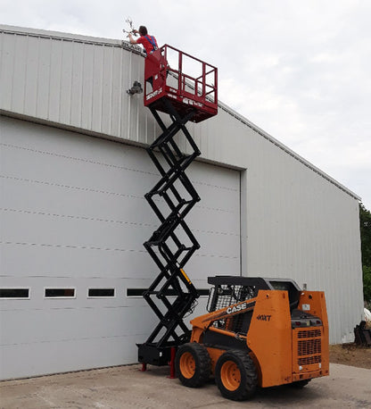 Skid‑Lift Hydraulic Scissor Lift Attachments | Model 1805S | Working Height 24' | 10-15 GPM | For Skid Steers