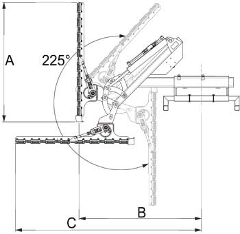 Rinieri Hedge Trimmer BRE 120-150-200 | 47"-59"-79" Cutting Bar | Bush Cutter Machine for Loader