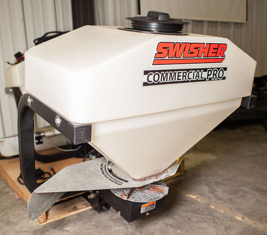 Swisher Commercial Truck Spreader | Model 22340-B | 25 Gallon Hopper | 1/3 HP Electric Motor | Up to 35 ft. Spread Width | Horsepower 15 To 20 HP | For Trucks & ATVs