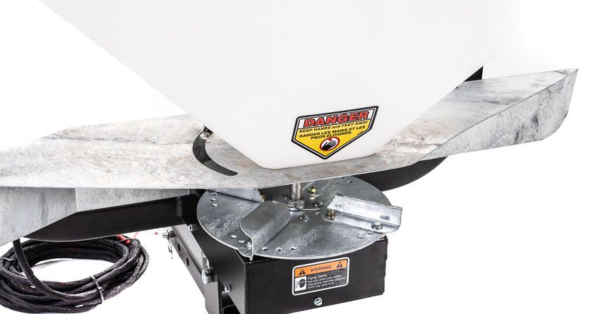 Swisher Commercial Truck Spreader | Model 22340 | Spread Width 35' | Hopper Capacity 25-Gallon | Horsepower 10-20 HP | For Trucks