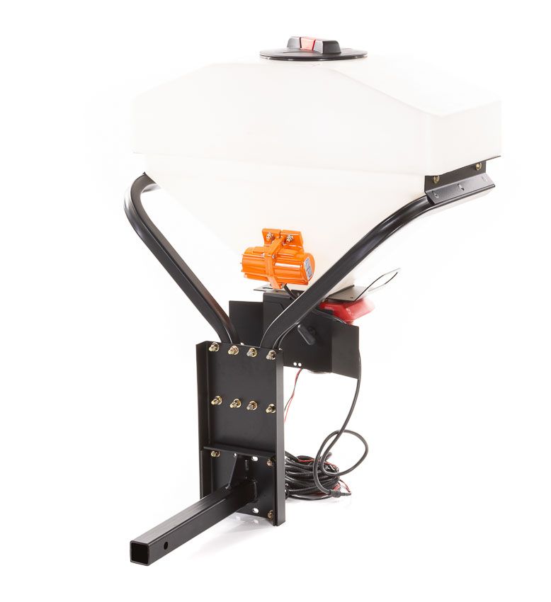 Swisher Commercial Pro Truck Spreader with Vibrator | Model 22511 | 25-Gallon Hopper | 80 lbs Vibrator Force | Universal 2"x2" Receiver Mount | Horsepower 10 To 20 HP | For Trucks & UTVs