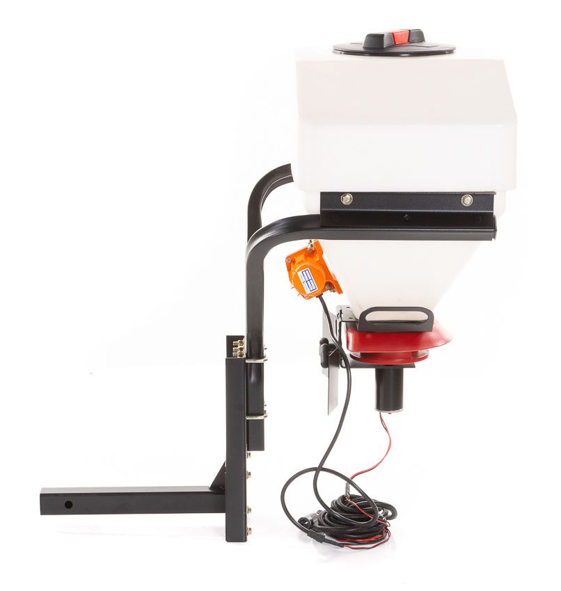 Swisher Commercial Pro Truck Spreader with Vibrator | Model 22511 | 25-Gallon Hopper | 80 lbs Vibrator Force | Universal 2"x2" Receiver Mount | Horsepower 10 To 20 HP | For Trucks & UTVs