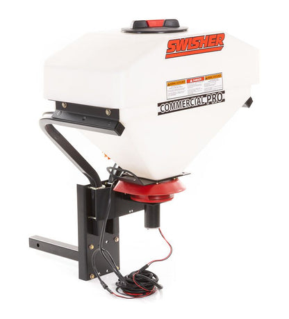 Swisher Commercial Pro Truck Spreader with Vibrator | Model 22511 | 25-Gallon Hopper | 80 lbs Vibrator Force | Universal 2"x2" Receiver Mount | Horsepower 10 To 20 HP | For Trucks & UTVs