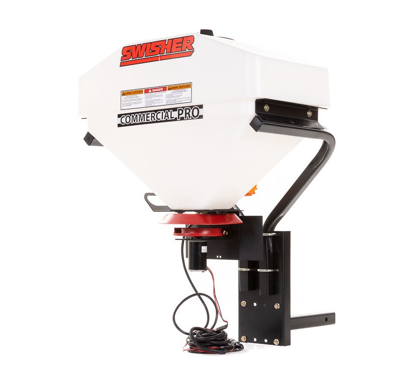 Swisher Commercial Pro Truck Spreader with Vibrator | Model 22511 | 25-Gallon Hopper | 80 lbs Vibrator Force | Universal 2"x2" Receiver Mount | Horsepower 10 To 20 HP | For Trucks & UTVs