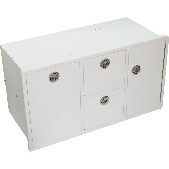 RIO MARINE CUSTOMS TACKLE STORAGE UNIT 2 DRAWER, 5 TRAY WITH TRASH CAN