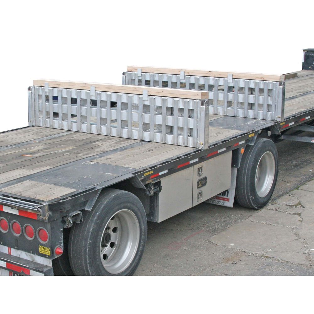 Heavy Duty Ramps Aluminum Equipment Loading Ramps | Model 23-18-096-02-02-LL | Size 8' L x 18" W | 23,500 lb. Capacity | Horsepower 23 HP | For Step Deck, Flatbed & Loading Dock Applications