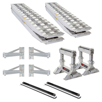 Heavy Duty Ramps Flatbed Trailer Ramp Kit | Model 23-18-192-FLAT-BED-Kit-STSS | Size 18