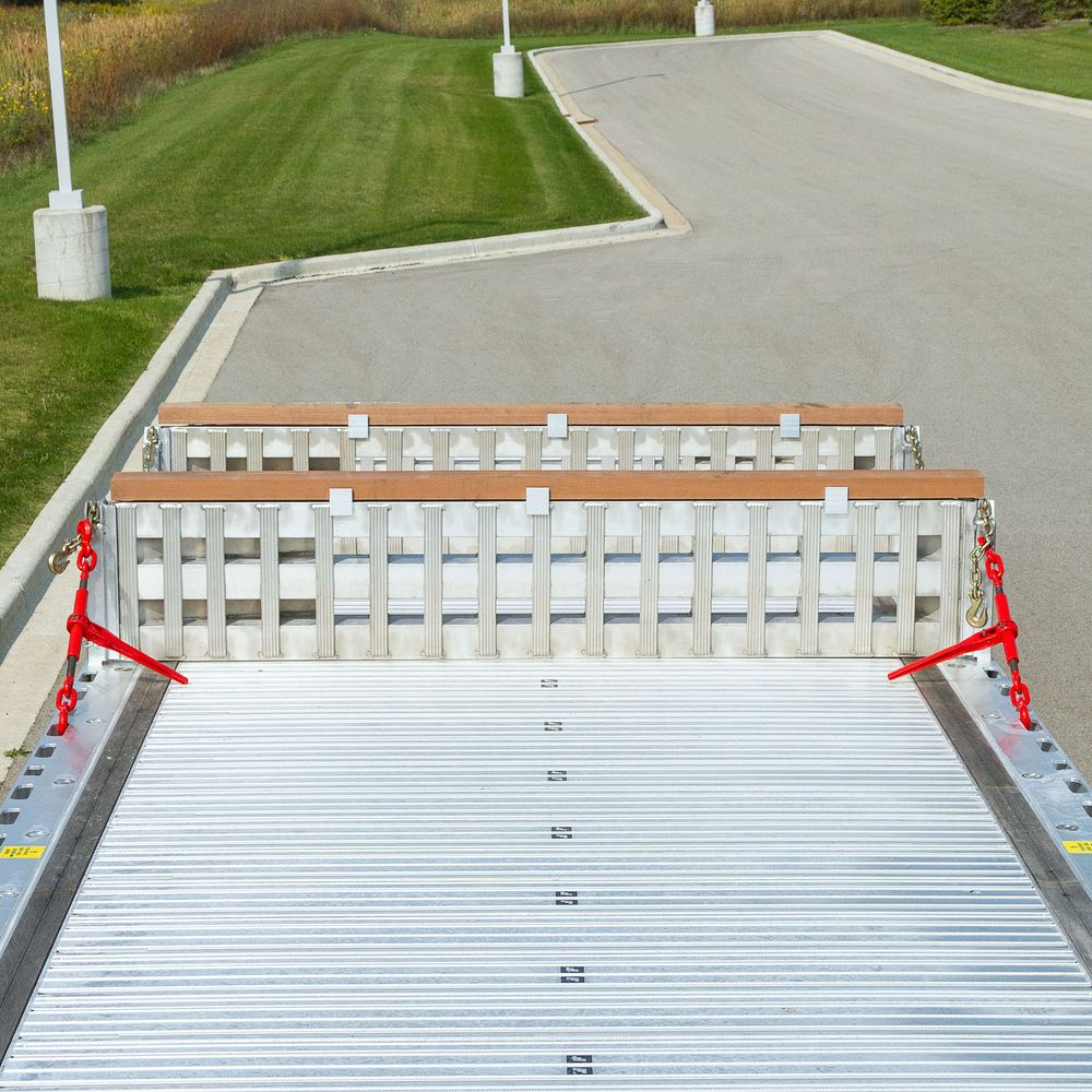 Heavy Duty Ramps 2 Bunk Load Leveler / 2 Ramp System | Model 23-20-096-02-02-MLL-2 | Size 8' L x 20" W | 23,500 lb. Capacity | Horsepower 23 HP | For 102" Step Deck Trailers with 20" Drop