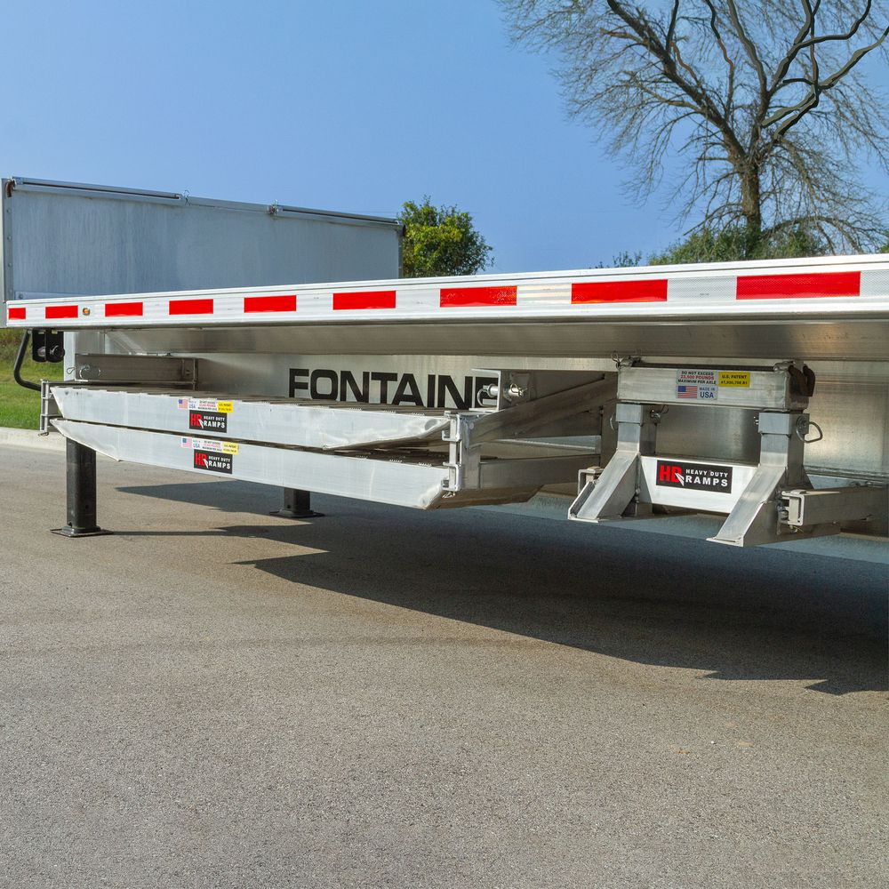 Heavy Duty Ramps 2 Bunk Load Leveler / 4 Ramp System | Model 23-20-192-02-02-MLL-2 | 8' L x 20" W | 23,500 lb. Capacity | 23 HP Requirement | For 20" Step Deck Trailers