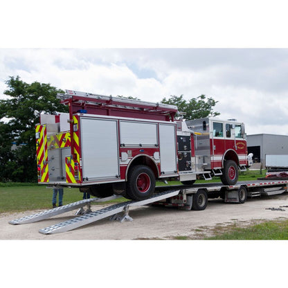 Heavy Duty Ramps 2 Bunk Load Leveler / 4 Ramp System | Model 23-24-192-02-02-MLL-2 | 8' L x 18" W | 23,500 lb. Capacity | 23 HP | For 24" Step Deck Trailers