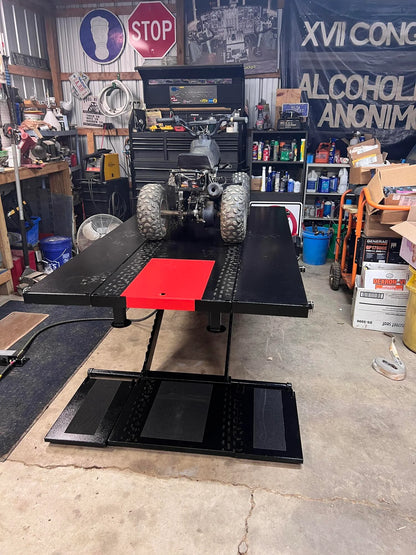 Black Widow ProLift Pneumatic ATV Lift Table | Model BW-PROLIFT-HDXW-ATV | 48" Wide, 105.5" Long | 1,500 lb Capacity | For ATV & Motorcycle Maintenance