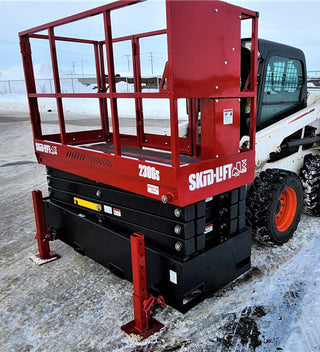 Skid‑Lift Hydraulic Scissor Lift Attachments | Model 2306S | Working Height 29' | 15-20 GPM | For Skid Steers