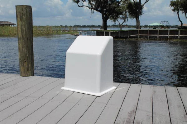 RIO MARINE CUSTOMS | Fiberglass Boat Console | Model CMCC02 | 21" W x 25" H x 16" D | Nida-Core Reinforced | For 13' to 16' Feet Boats
