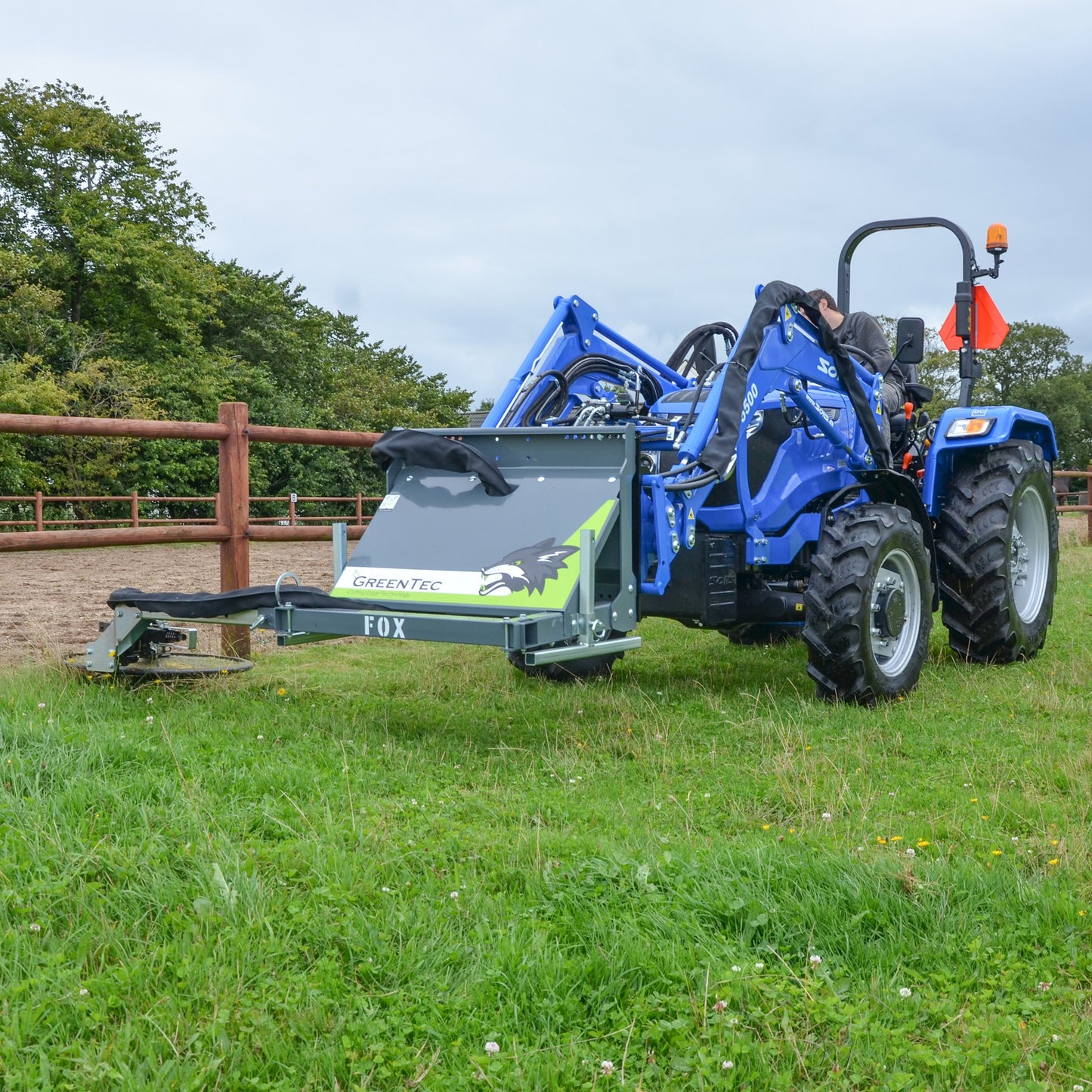 GreenTec Weed Eater Mower 3 Point Hitch | Model Fox 40 | Cutting Width 31.5" Inches | Horsepower 50 HP | For Tractors