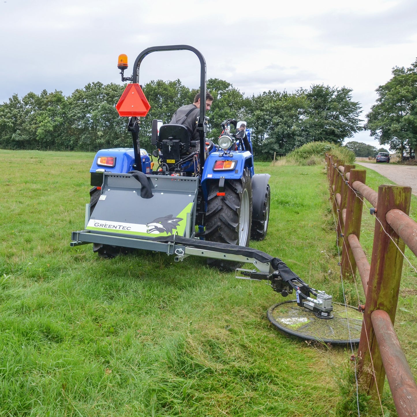 GreenTec Weed Eater Mower 3 Point Hitch | Model Fox 40 | Cutting Width 31.5" Inches | Horsepower 50 HP | For Tractors