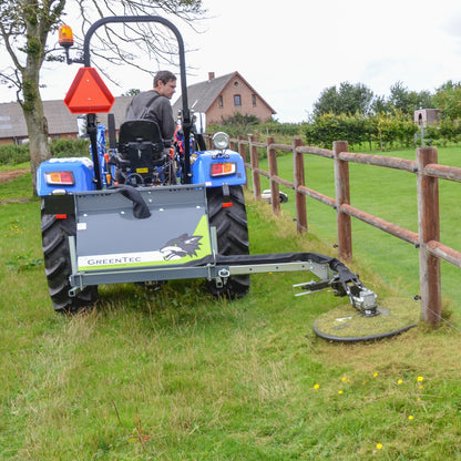 GreenTec Weed Eater Mower 3 Point Hitch | Model Fox 40 | Cutting Width 31.5" Inches | Horsepower 50 HP | For Tractors