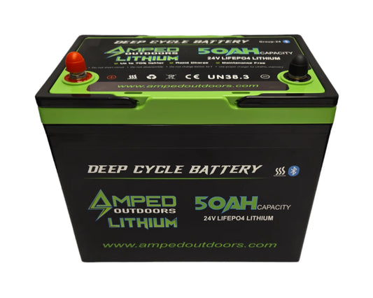 Amped Outdoors Trolling Motor Lithium Battery (LiFePO4) | Nominal Voltage 24V | Nominal Capacity 50AH