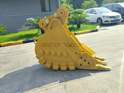 Bedrock Attachments Severe Service Rock Bucket | Width 24" | Capacity 0.46 CU M | Machine Size 18-24 Tons | For Excavators CAT 320