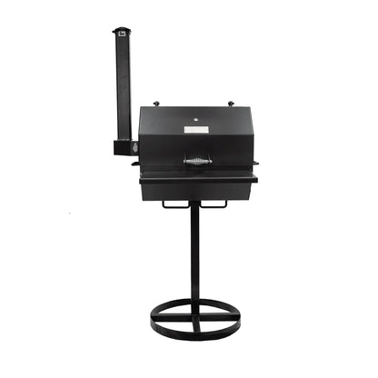 ASF 24x20 BBQ Pit | Heavy-Duty Pedestal Grill | 556 sq. in. Cooking Space