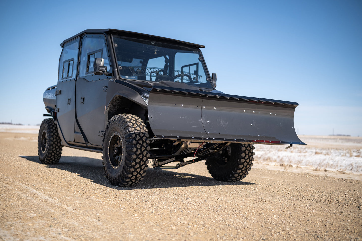 HitchDoc Outdoor | Snow Plow System | Adjustable Blade 66" To 72" | Horsepower Range 25 to 60 HP | For UTVs