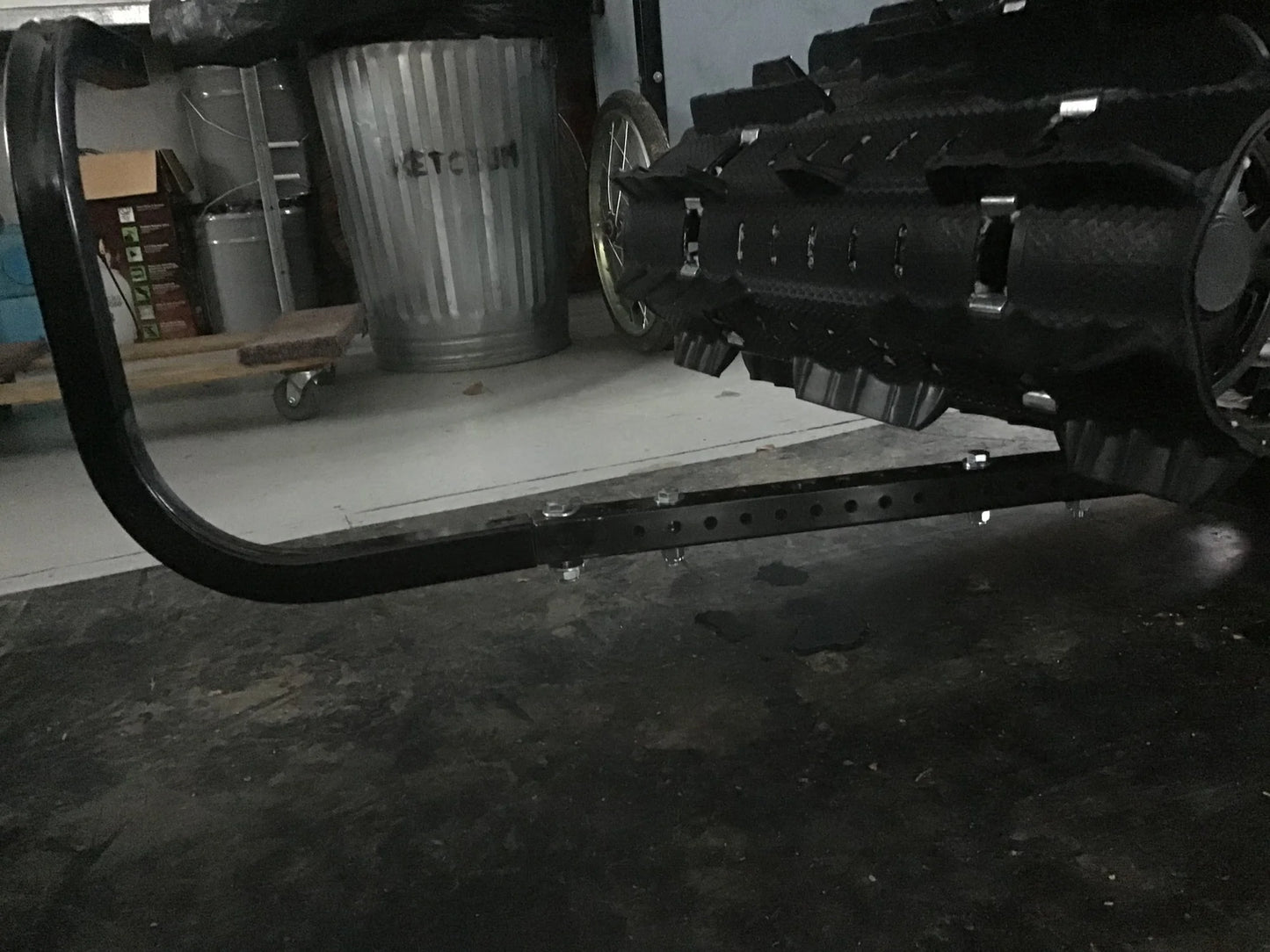 Black Widow Black Ice Snowmobile Dolly | Model SNO-DOLLY | Width 46.25" | 1,500 lb Capacity | Folds to 83.25" x 20.325" x 10" | For Snowmobile