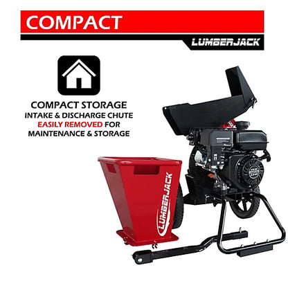 Lumber Jack 3" Chipper Shredder | Model YTL-171-664 | Width 46.2" | Engine 6.5 HP