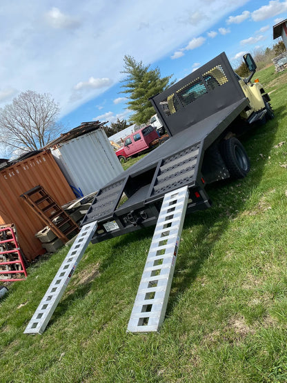 Heavy Duty Ramps Heavy Equipment Loading Ramps | Model 08-15-072-05-S | Size 6' L x 15" W | Capacity 8,000 lb. Per Axle | Horsepower 23 HP | For loading Heavy Machineries