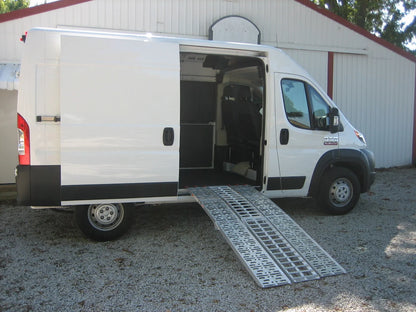 Black Widow 3-Piece Arched Folding Motorcycle Ramp | Model AF-9034-HD | Width 33-1/2" | Length 7' 5" | Capacity 1,500 lb | Horsepower 4 To 90+ HP | For Motorcycles, ATVs & Dirt Bikes