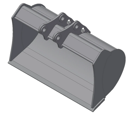 TAG Ditch Bucket | Heavy Duty Grading | 30"–36" Width | 0.18–0.22 yd³ | 225–245 lbs | 2–4 Ton | For Mini Excavators