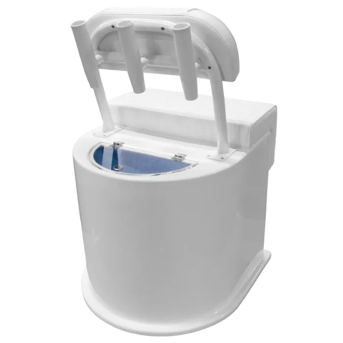 RIO MARINE CUSTOMS LEANING POST WITH INTEGRATED 40 GALLON LIVEWELL