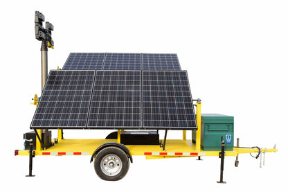 Larson Electronics 1.8KW Solar Power Generator with Pneumatic Light Tower Mast - (4) 160 Watt LED Lights