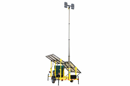 Larson Electronics 1.8KW Solar Power Generator with Pneumatic Light Tower Mast - (4) 160 Watt LED Lights