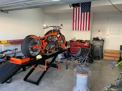 Black Widow Extra-Long Approach Ramp For ProLift Table | Model BW-PROLIFT-HD-XLTABR | Width 24" | 40" Ramp Length | For Motorcycle, ATV & UTV Lift Table Loading