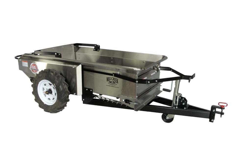 Mill Creek Compact Stainless Steel Manure Spreaders | 27 SS & 37 SS Model | Capacity 28 cu.ft. To 37.3 cu.ft. | For Tractors