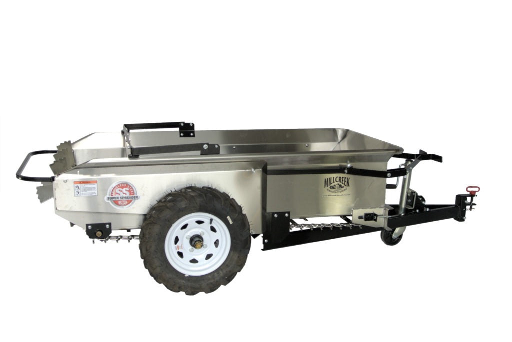 Mill Creek Compact Stainless Steel Manure Spreaders | 27 SS & 37 SS Model | Capacity 28 cu.ft. To 37.3 cu.ft. | For Tractors