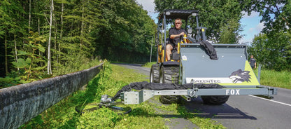 GreenTec Weed Eater Mower Loader Mount | Model Fox 40 Carrier Frame With Fox 40 Tool | Cutting Width 31.5" Inches | For Tractors