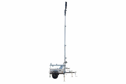 Larson Electronics 30' Portable LED Light Tower - 20kW Diesel Generator w/ 50 Gal Tank, (4) LED Lamps - Trailer Mount