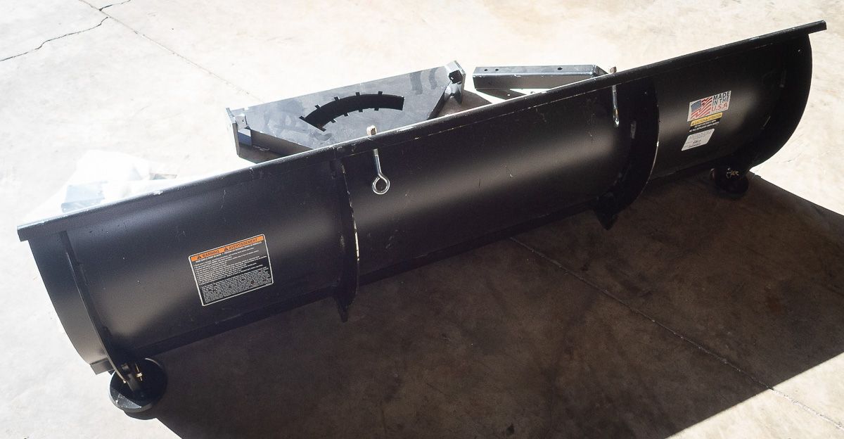 Swisher Rolled Plow Blade | Model 2850-B | 62" Width | Heavy-Duty, Adjustable Snow and Dirt Blade | Horsepower 15 To 20 HP | For UTVs & ATVs