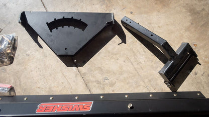 Swisher Rolled Plow Blade | Model 2850-B | 62" Width | Heavy-Duty, Adjustable Snow and Dirt Blade | Horsepower 15 To 20 HP | For UTVs & ATVs